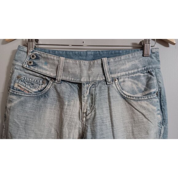 Diesel LW 28 Italy Cherone Vintage Retro Y2K Low Rise Denim Boot Cut Boho Jeans - Picture 2 of 7
